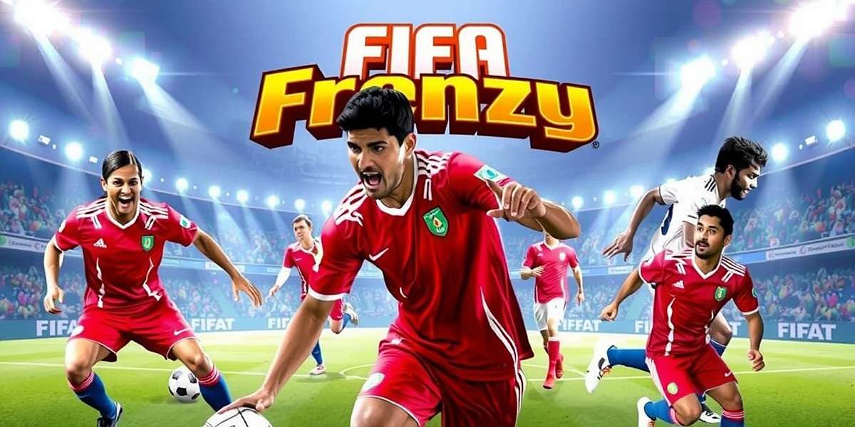 India's FIFA Frenzy - Official Game Cover India's FIFA Frenzy game cover featuring Indian football stars in action during a match